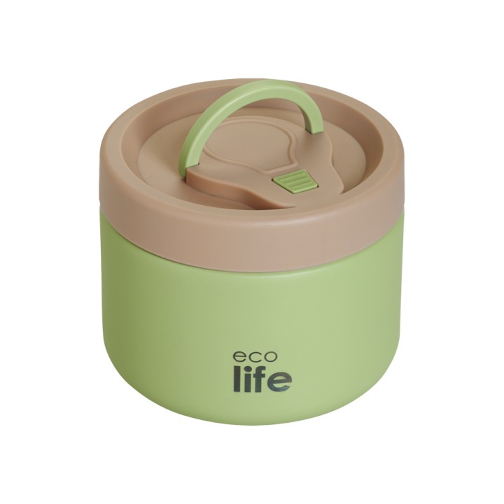 Ecolife Deli Food Jar 65Cl Green