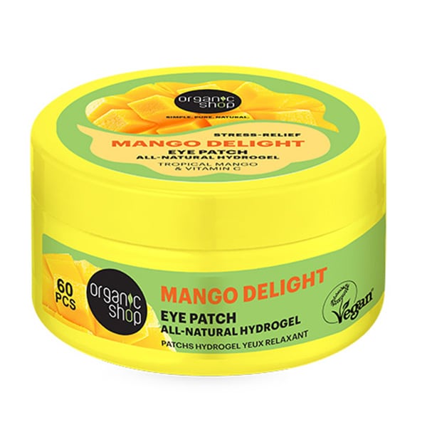 Organic Shop by Natura Siberica Mango Delight Stress Relief Natural Eye Patches, 60pcs