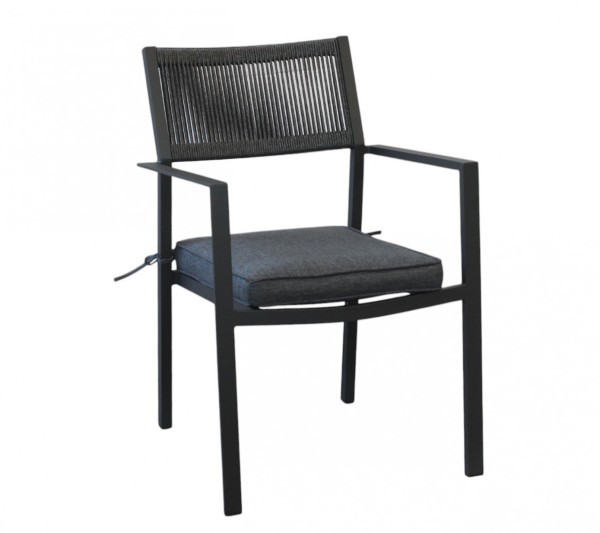 Καρέκλα Εξωτερικού Χώρου με Μαξιλάρι - Maracay - Ανθρακί
