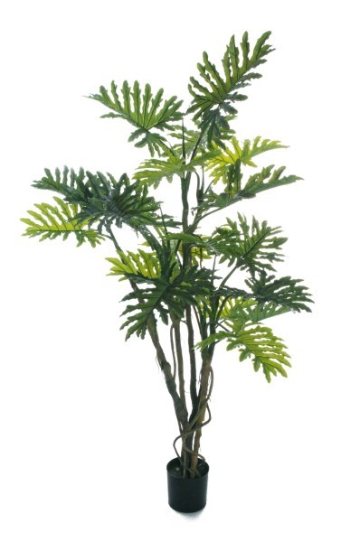 Τεχνητό Φυτό σε Γλάστρα - Φιλόδεντρο Σελλούμ - Πράσινο - Υ210εκ