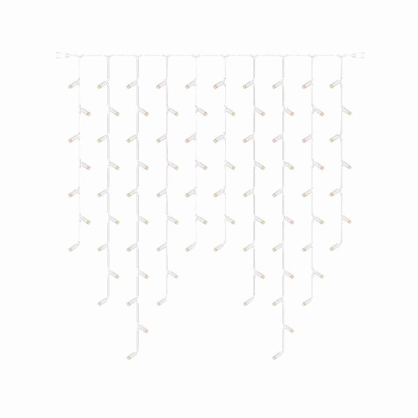 Λαμπακια LED Κουρτίνα - Ζεστό Λευκό - 100xΥ110cm/IP65/230V