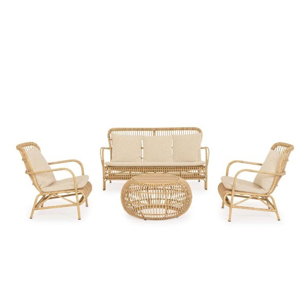 Καναπές εξωτερικού χώρου Σετ - Florisel - Φυσικό Χρώμα