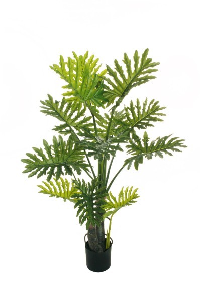 Τεχνητό Φυτό σε Γλάστρα - Φιλόδεντρο Σελλούμ - Πράσινο - Υ155εκ