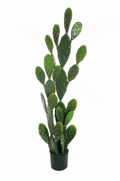 Τεχνητός Κάκτος σε Γλάστρα - Φραγκόσυκο - Πράσινο - Υ160εκ