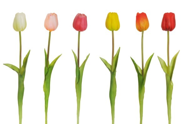 Τεχνητό Λουλούδι - Τουλίπα - Διάφορα Χρώματα - Υ46εκ (1pc)