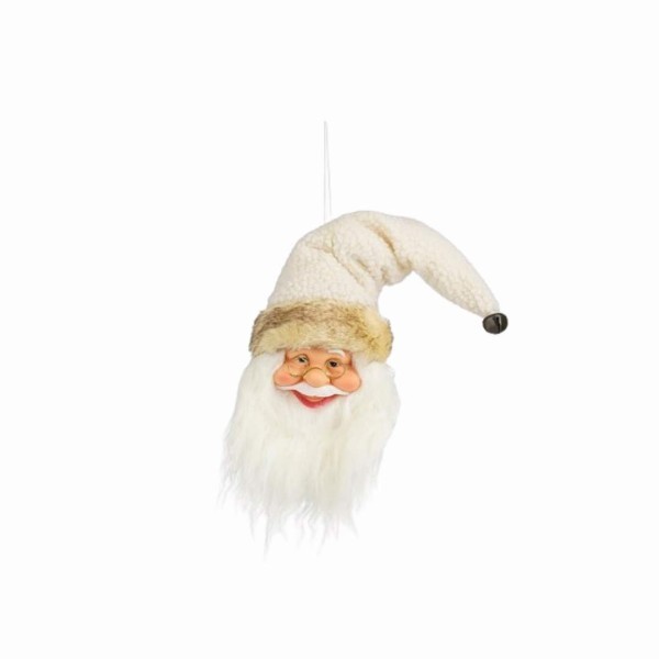 Στολίδι Άγιος Βασίλης - Λευκό - 20x10xΥ65εκ.