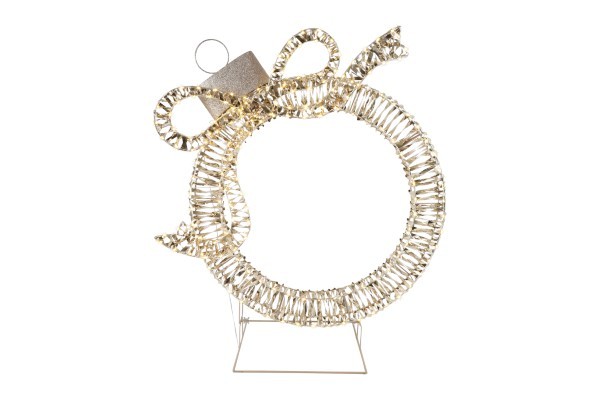 Φωτιζόμενο στεφάνι 3D – Galax– Χρυσό – 200LED - Y100εκ