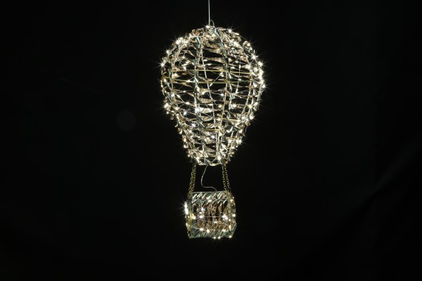 Φωτιζόμενο Αερόστατο 3D – Bling –Χρυσό - Θερμό Λευκό - Y48εκ – 134LED