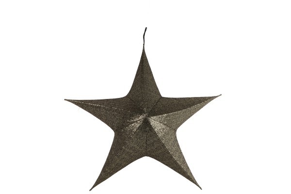 Κρεμαστό διακοσμητικό αστέρι - Maria – Μαύρο – Δ80εκ.