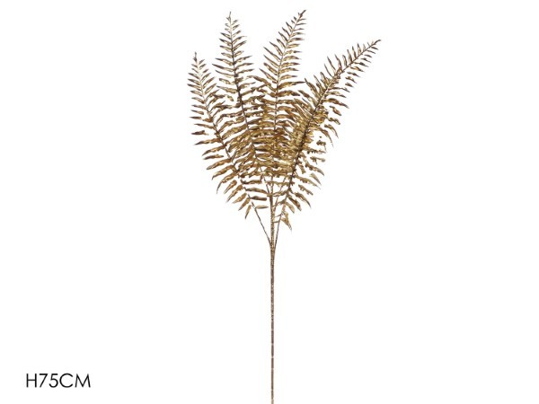Διακοσμητικό Κλαδί – Φτέρη – Χρυσό – Υ75cm
