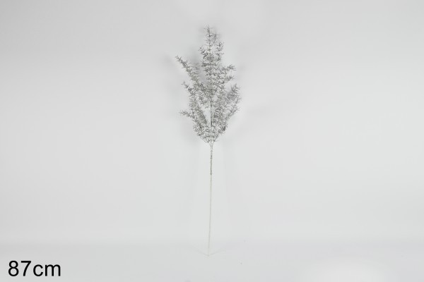 Χριστουγεννιάτικο Διακοσμητικό κλαδί - Noelina - Ασημί - Υ87εκ.