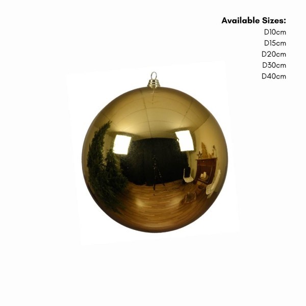 Στολίδι Μπάλα - Fest - Γυαλιστερό Χρυσό