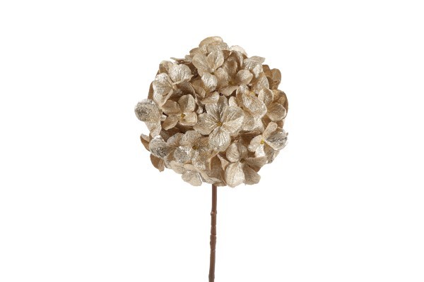 Διακοσμητικό Λουλούδι - Hydrangea - Κρεμ - Υ15εκ