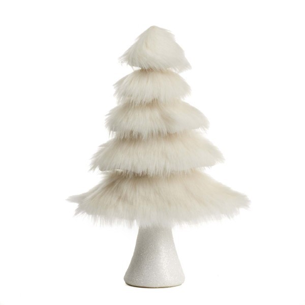 Decorative Tree - Furry - White - 30,5cm