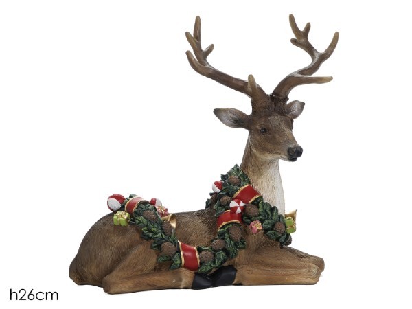 Διακοσμητικός Τάρανδος – Orn – Καφέ – Υ26cm