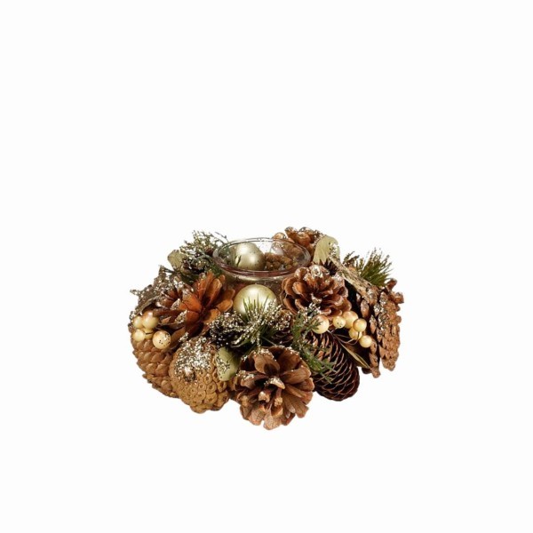 Κηροπήγιο - Brant - Χρυσό - 19xΥ9cm