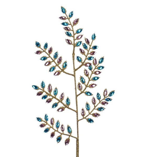 Decorative Branch - Jewel - Pink/Blue/Gold - 60cm