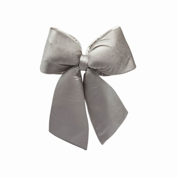 Διακοσμητικός Φιόγκος - Βελούδινο Γκρι - 60xΥ63εκ.