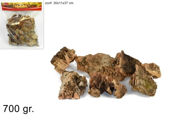 Διακοσμητικά Κομμάτια Φελλού - Ξύλο - 700γρ