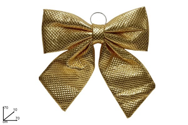 Διακοσμητικός Φιόγκος - Λαμινάτο - Χρυσό - 70x70εκ