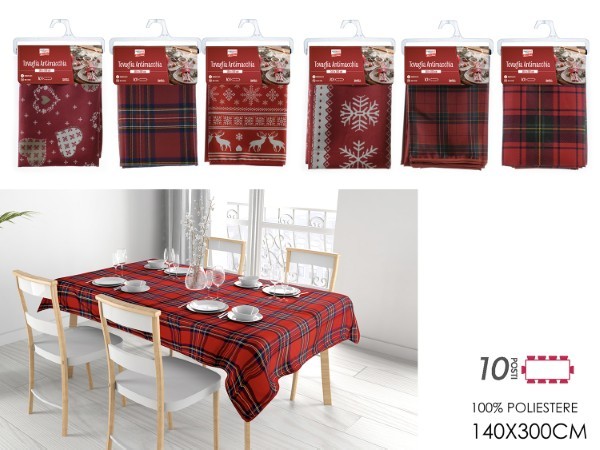 Τραπεζομάντηλο – Χριστουγεννιάτικο – Κόκκινο – 140x300cm (6 σχέδια)