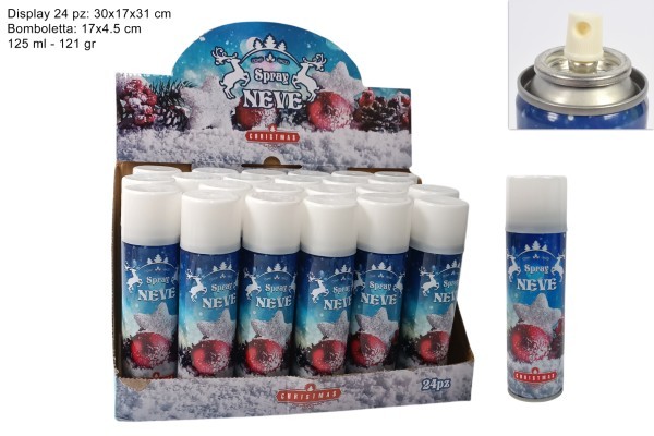 Σπρέι τεχνητού χιονιού - Λευκό - 125ml