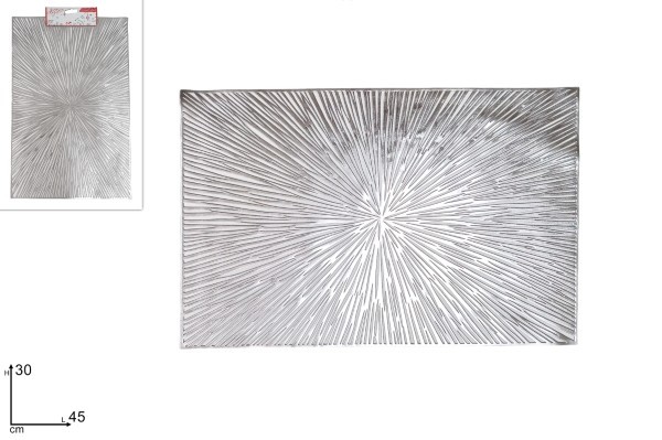 Χριστουγενιάτικο Σουπλά - Ασημί - 45×Υ30εκ