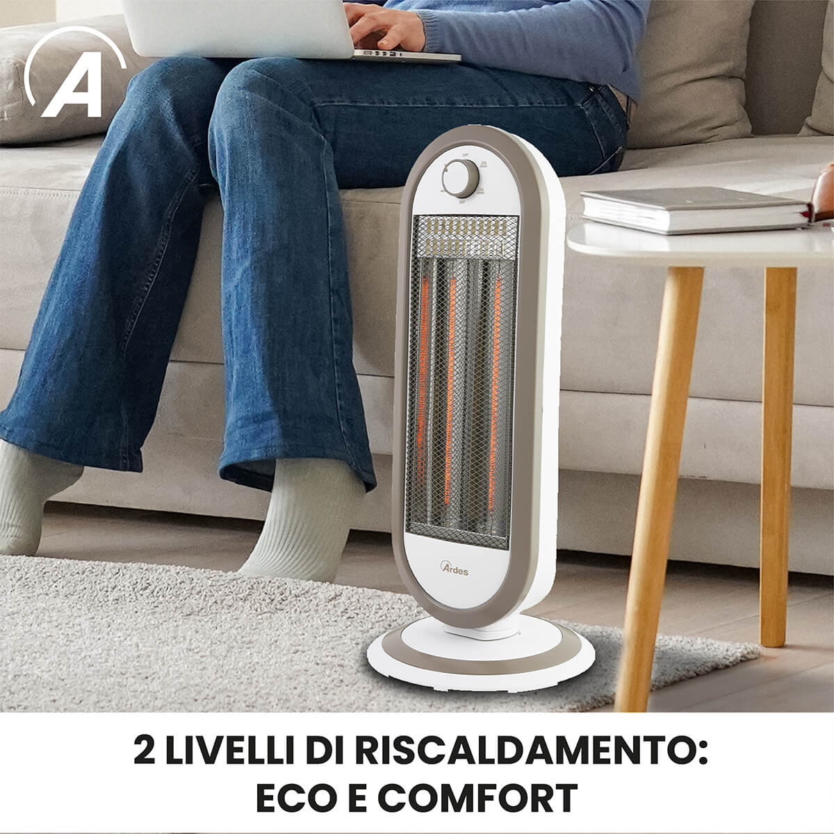 Carbon fiber stove with 2 lamps.