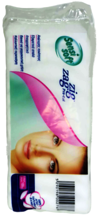 Sensi Soft Zig Zag Precut Cotton Pads 70G