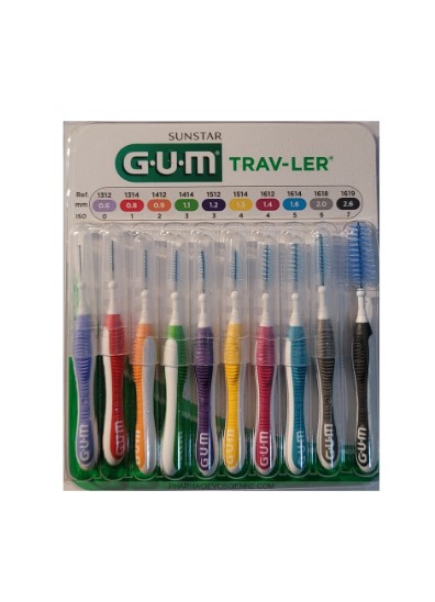 Gum Travler Multipack Interdental Brushes Box Of 9
