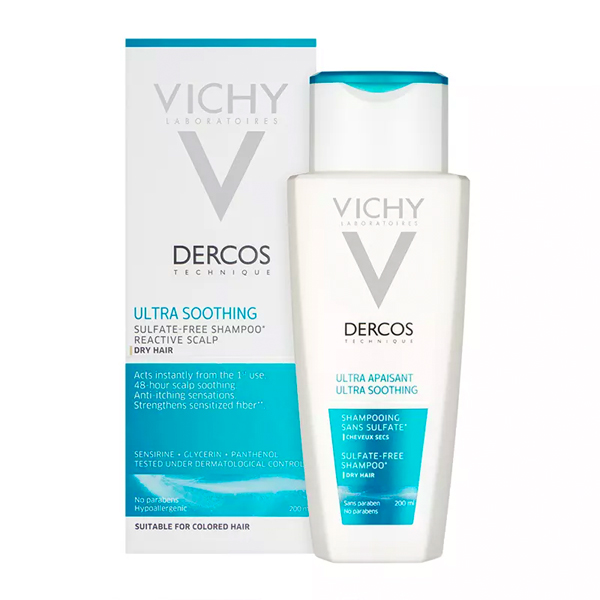 Vichy Dercos Ultra Soothing Shampoo For Dry Hair 200ml