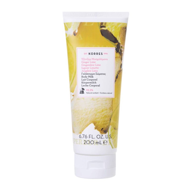 Korres Ginger Lime Body Milk 200ml