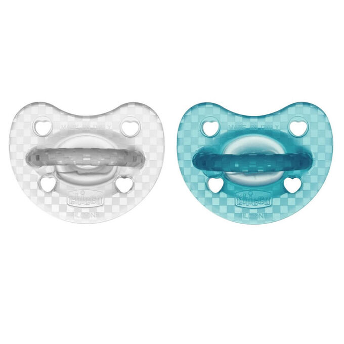 Chicco Pacifier Physioforma Soft Luxe 16-36M Green-Grey X2