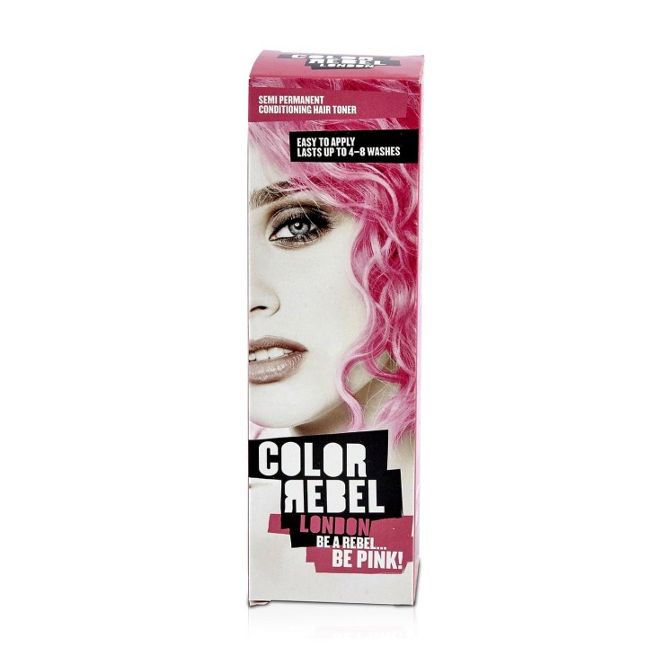 Color Rebel London Semi-Permanent Conditioning Hair Toner - Be Pink 50Ml