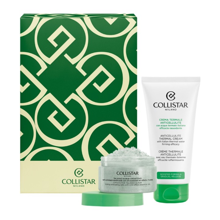 Collistar A-Cellulite Thermal Cream 175ml + Cryoactive Talasso Scrub 150g