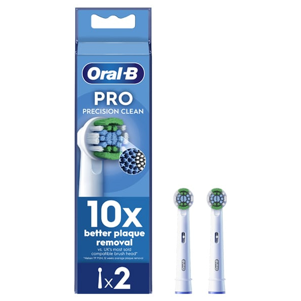 Oral-B Pro Precision Clean Electric Toothbrush Replacement Heads, 2pcs