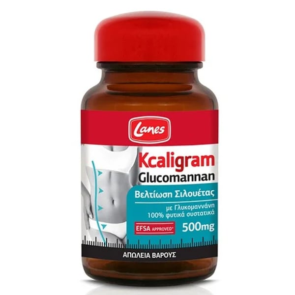 Lanes Kcaligram Glucomannan 500Mg 60Caps