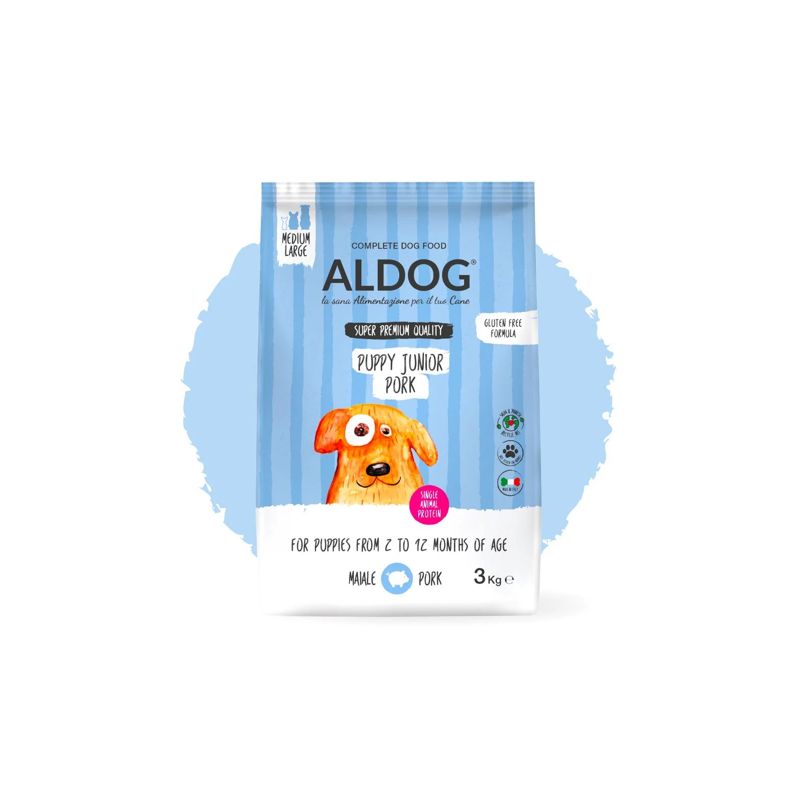 ALDOG | Super Premium | Puppy Junior | Pork +amp; Rice | Mini | 3kg