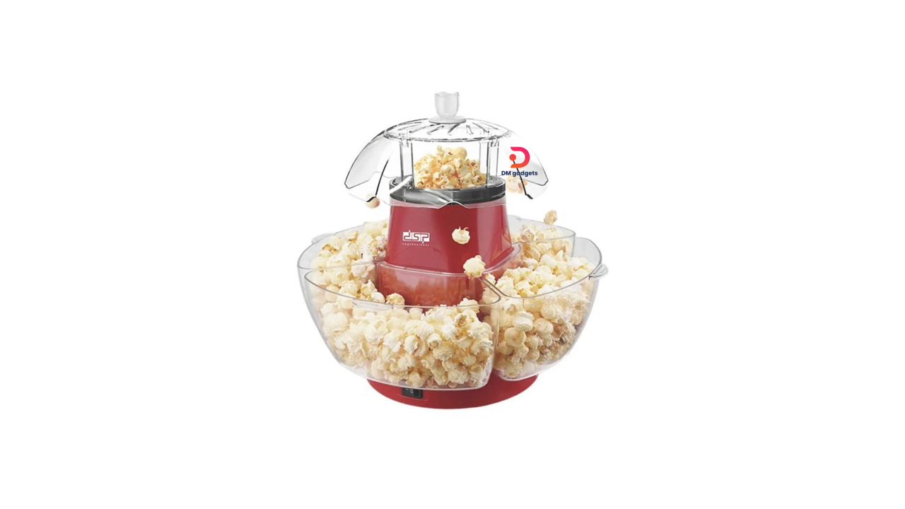 642Q9#DSP®KA2040 Professional Popcorn maker –Oil Free – Hot-Air 1200W – Red