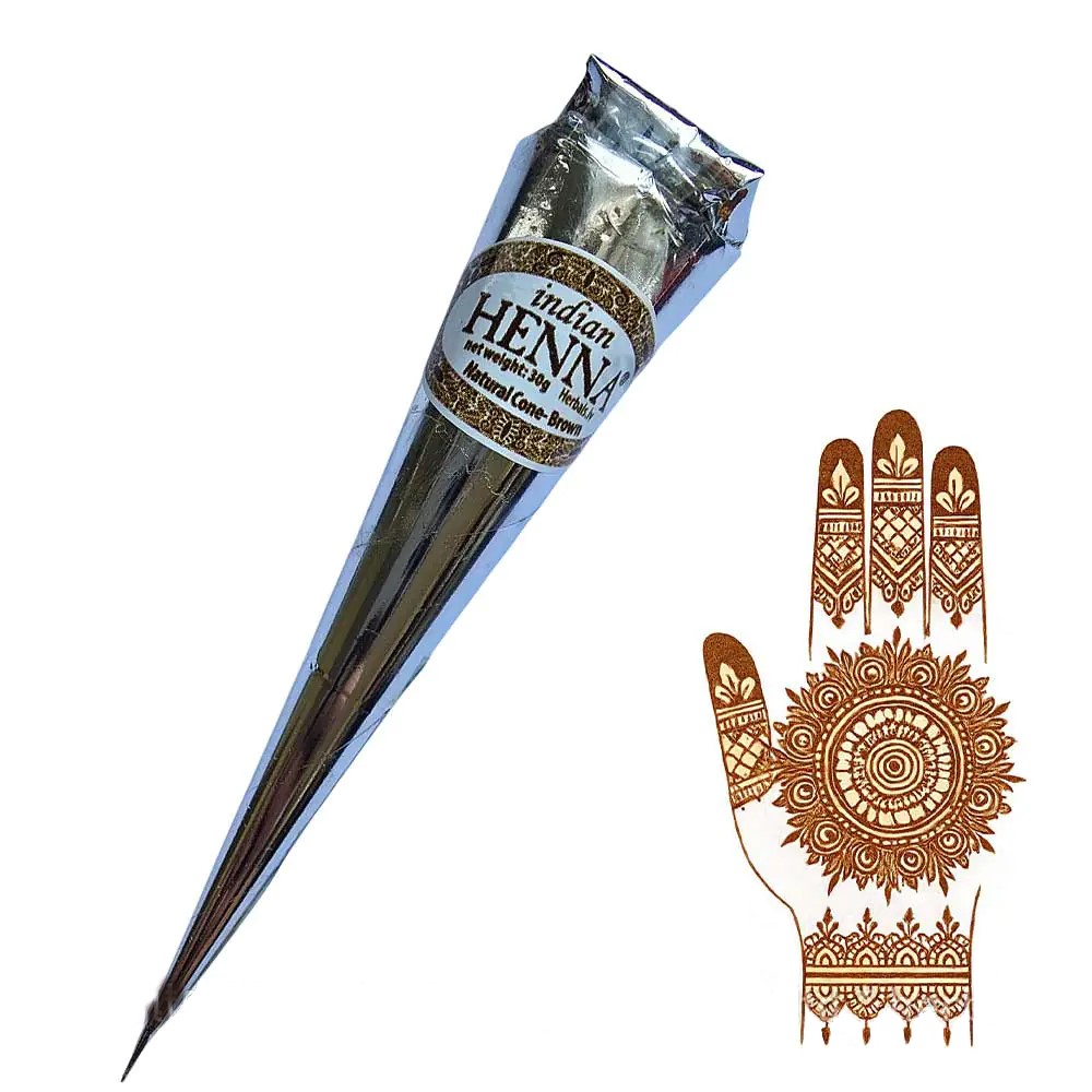 Henna For Drawing Brown, 1 Cone, 30 g, Indian Henna
