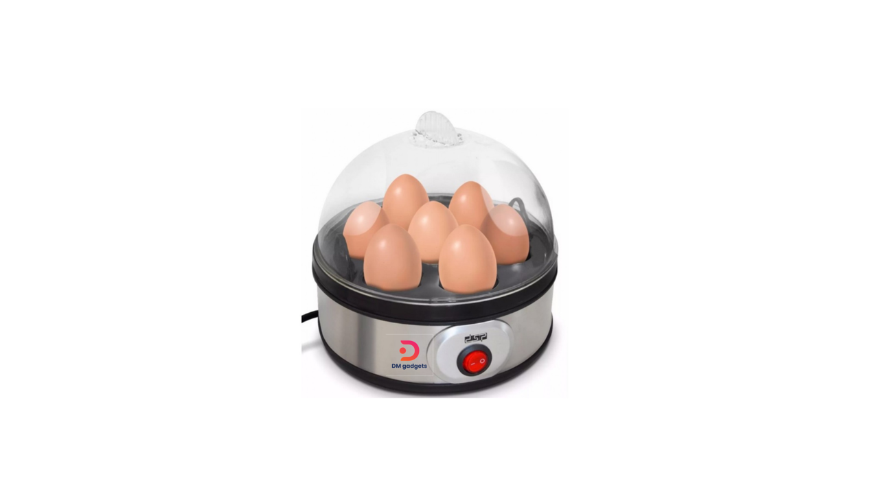 642Q13#DSP®KA5001 2-in-1 350W 7-cup Egg Boiler with hob Silver-Black