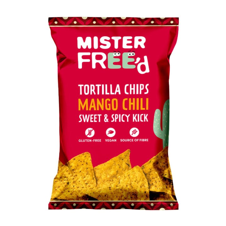 Mister Free'd Tortilla Chips With Mango Chili 135G