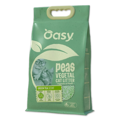 Oasy Natural Cat Litter Tofu With Activated Carbon - 6 Kg