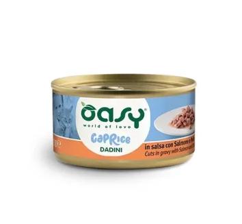 Oasy Wet Cat's wet food Caprice Diced With Salmon And Chicken 85gr