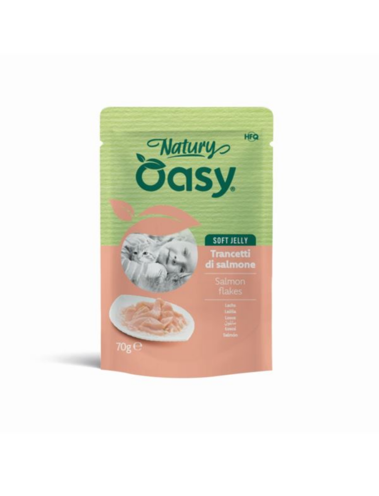 Oasy Wet Cat Natury Soft Jelly - Salmon - 70gr