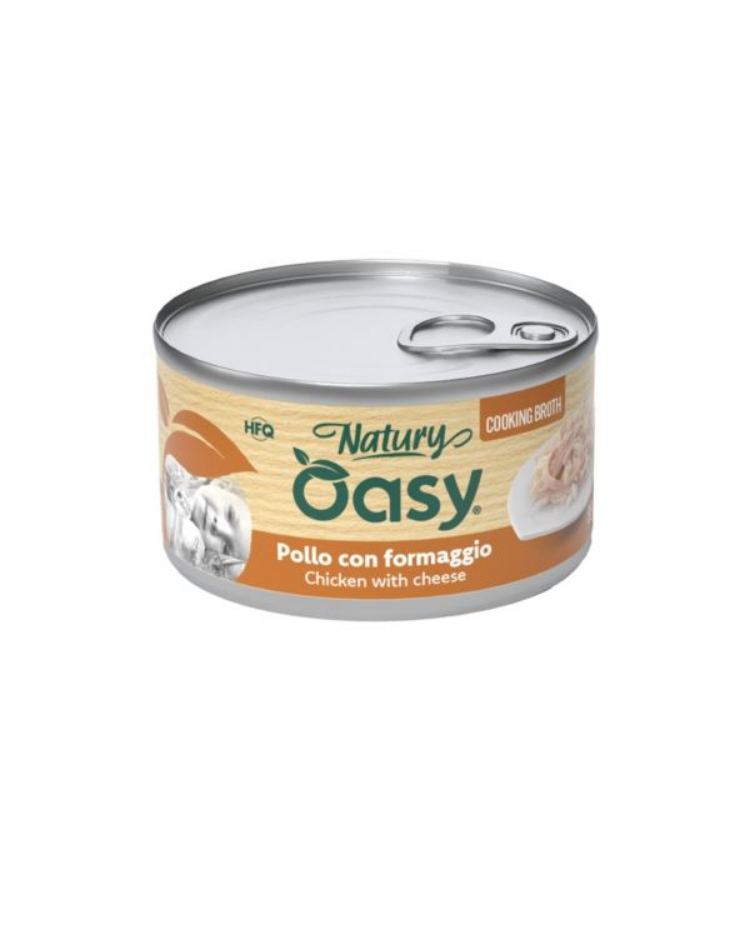 Oasy Wet Cat Natury Cooking Broth - Chicken With Cheese - 85gr