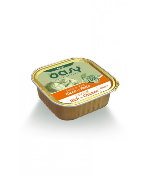 Oasy Tasty Pate Rich In Chicken For Adult Cat - 100gr