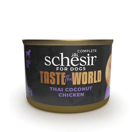 Schesir Taste The World Dog Thai Cocunut Chicken Fillets In Broth 150Gr