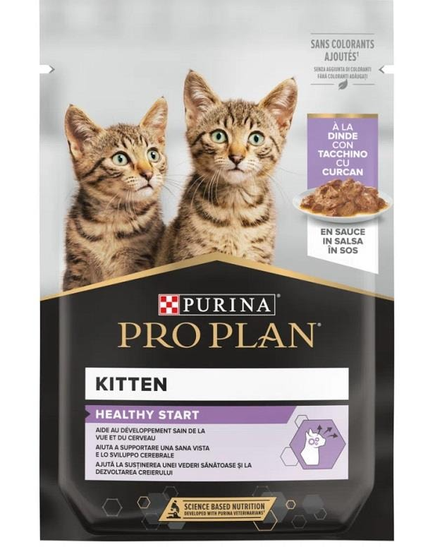 Pro Plan Kitten Wet Food With Turkey In Gravy - 85gr