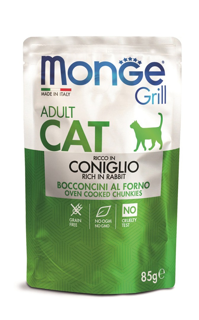 Monge Grill Cat Wet Rabbit - 85gr